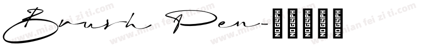 Brush Pen字体转换